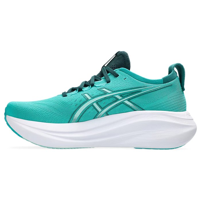 Asics Gel Nimbus 27 - Mens Running Shoes - Wave Teal/Saxon Green