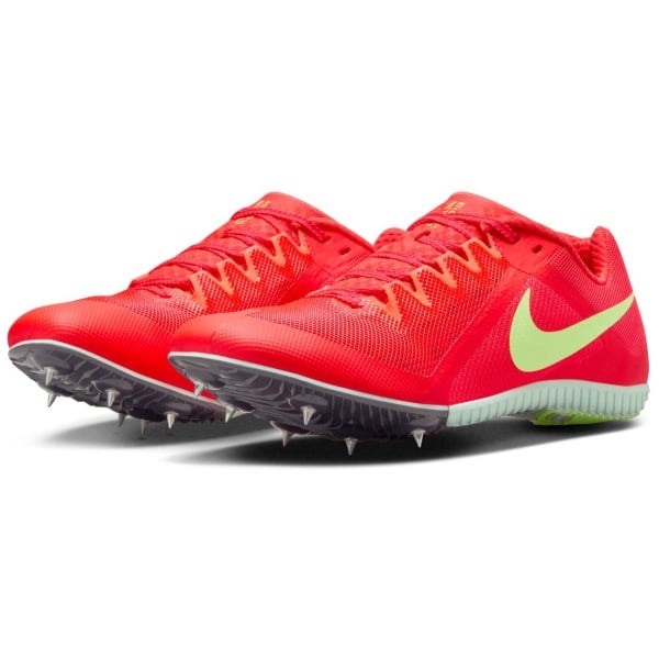 Nike Zoom Rival Multi - Unisex Track Running Spikes - Bright Crimson/Washed Coral/Lime Blast