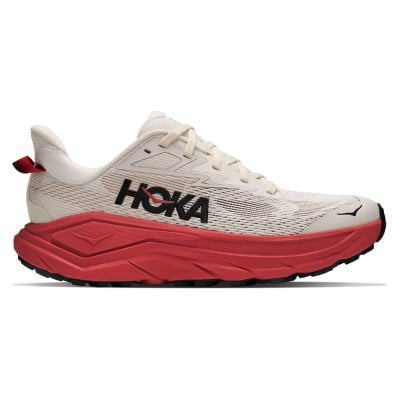 Hoka Challenger 8 - Womens Trail Running Shoes - Alabaster/Burnt Red
