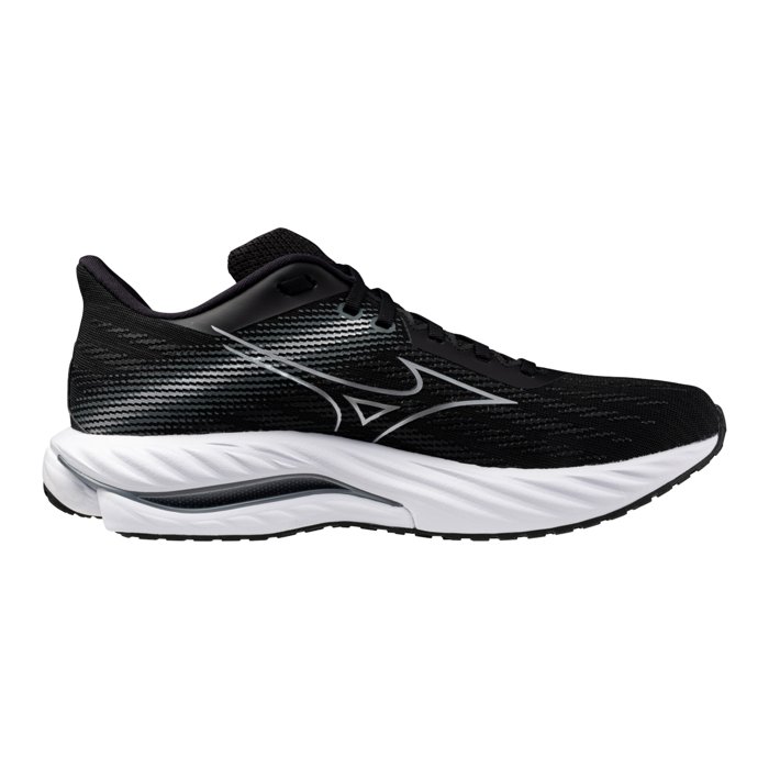 Mizuno Wave Inspire 21 - Mens Running Shoes - Black/Silver/Metallic Gray