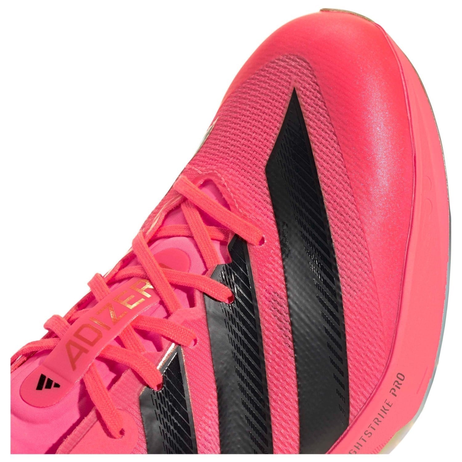 adidas Adizero Prime SP 4 - Unisex Track Sprint Spikes - Solar Turbo/Core Black/Gold Metallic - image 8