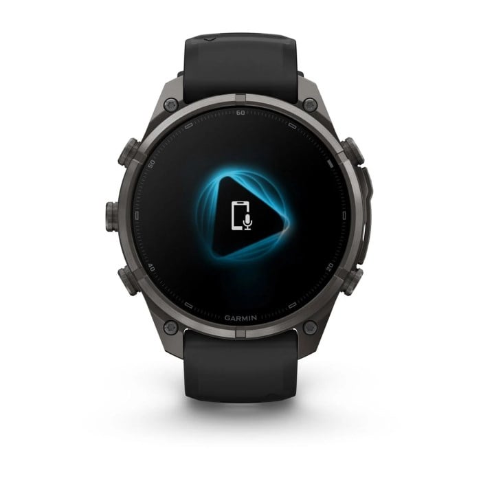 Garmin Fenix 9 Pro 47mm Premium Multisport Smartwatch - Carbon Grey DLC Titanium with Black/Pebble - Carbon Grey DLC Titanium with Black/Pebble Grey Silicone Band - image 5