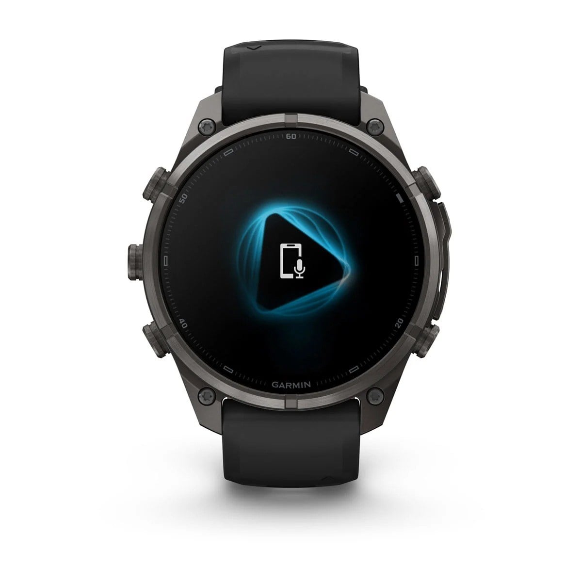 Garmin Fenix 9 Pro 47mm Premium Multisport Smartwatch - Carbon Grey DLC Titanium with Black/Pebble - Carbon Grey DLC Titanium with Black/Pebble Grey Silicone Band - image 5