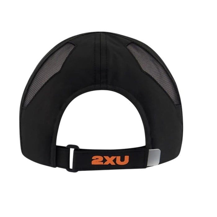 2XU Running Cap - Black/Solar Orange