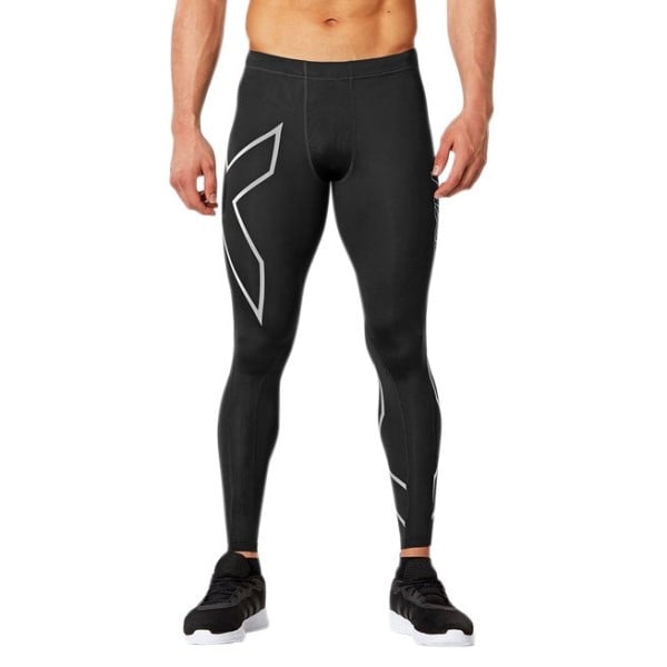 2XU Mens Compression Tights - Black/Silver
