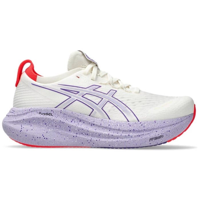 Asics Gel Nimbus 27 Tokyo - Womens Running Shoes - Cream/Edo Purple