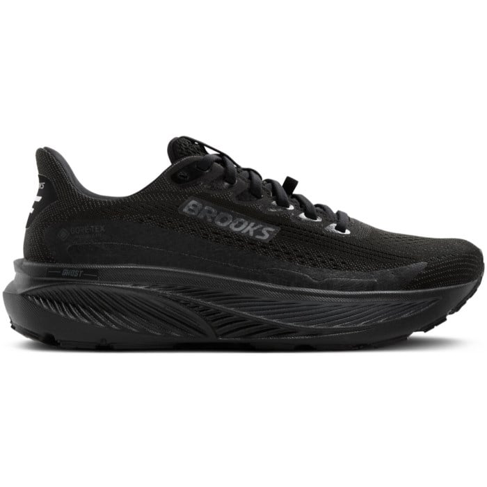Brooks Ghost 17 GTX - Womens Waterproof Running Shoes - Black/Black/Black