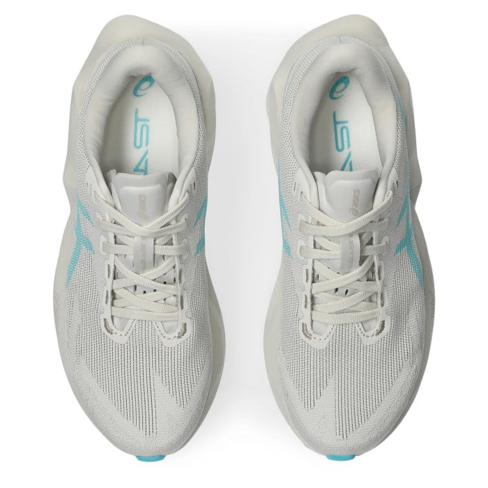 Asics Novablast 6 - Womens Running Shoes - Soft Oat/Energy Aqua - image 4