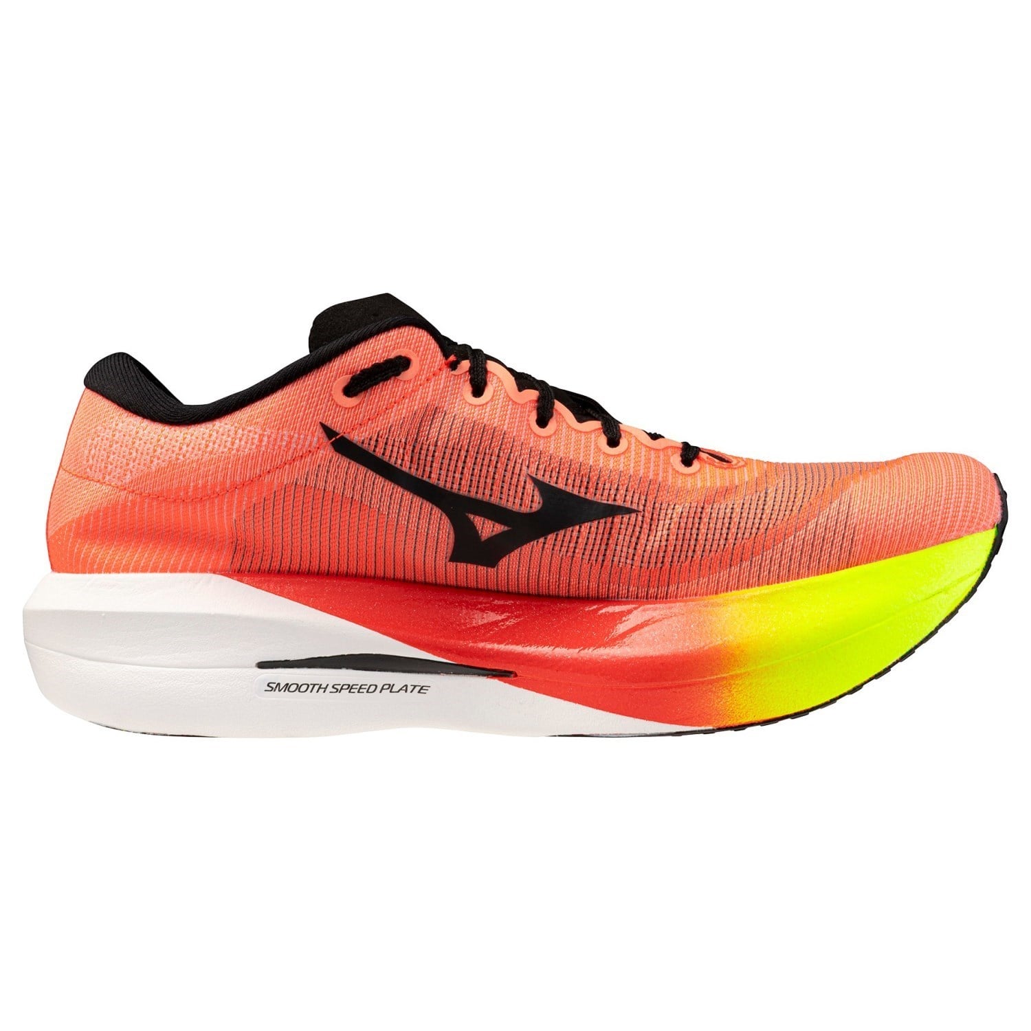 Mizuno Hyperwarp Pure - Unisex Racing Shoes - Lava Orange/Black/Lightning Yellow - image 2