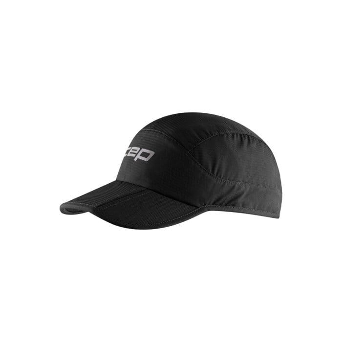 CEP Core Run Unisex Foldable Cap - Black
