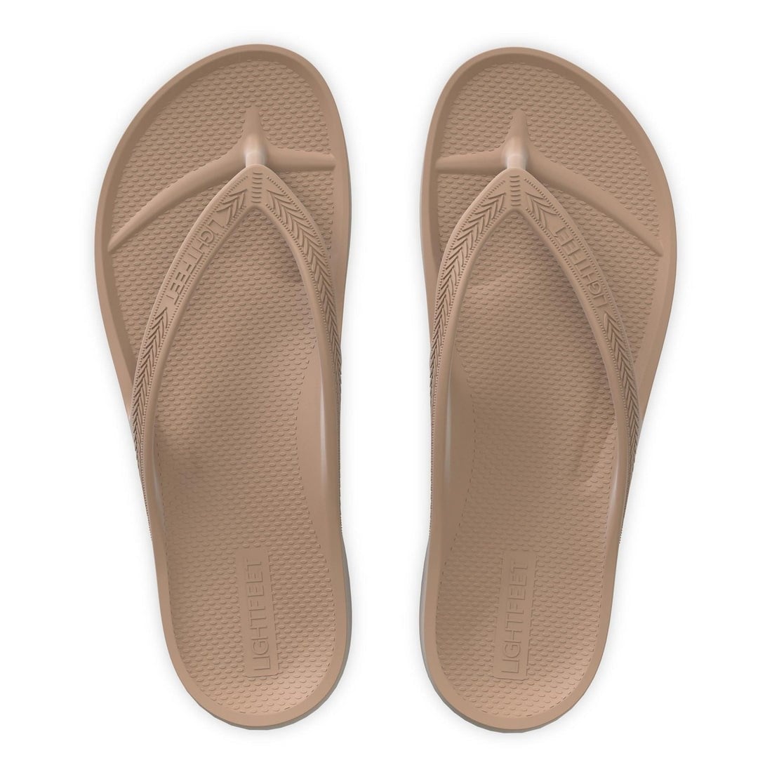 Lightfeet Revive Unisex Recovery Thongs - Latte