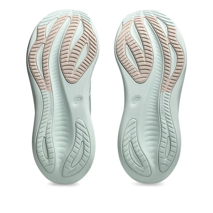 Asics Gel Nimbus 27 - Mens Running Shoes - Pure Aqua/White