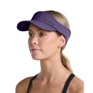 2XU Run Visor - Acai/Black