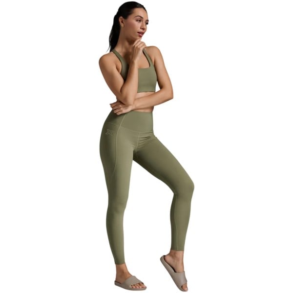2XU Form Soft Touch Hi-Rise Womens Compression Tights - Hunter Green/Hunter Green