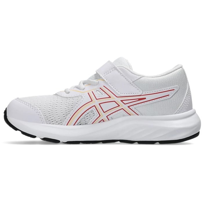 Asics Contend 9 PS - Kids Running Shoes - White/Orange Glow