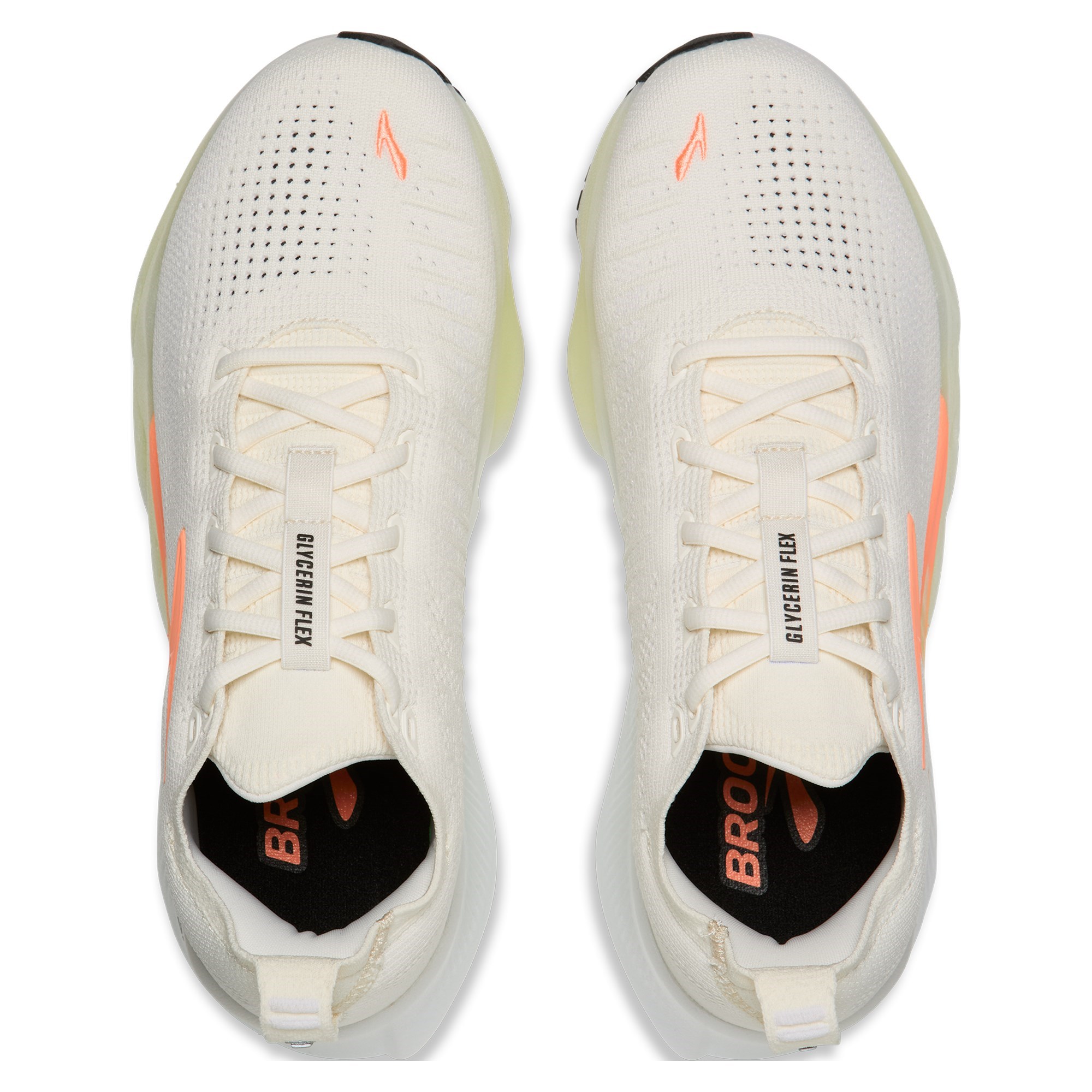 Brooks Glycerin Flex - Womens Running Shoes - White/Peach/Nightlife - image 4