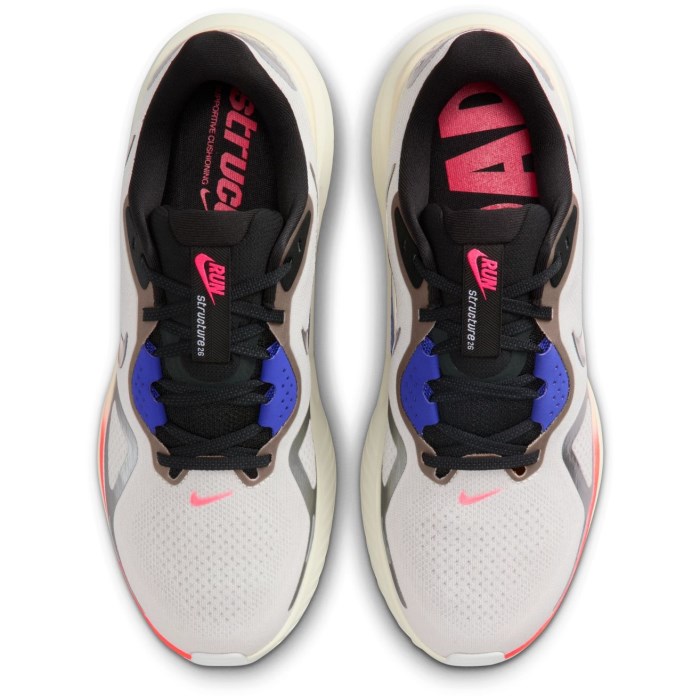 Nike Air Zoom Structure 26 - Mens Running Shoes - Summit White/Black/Bright Orange