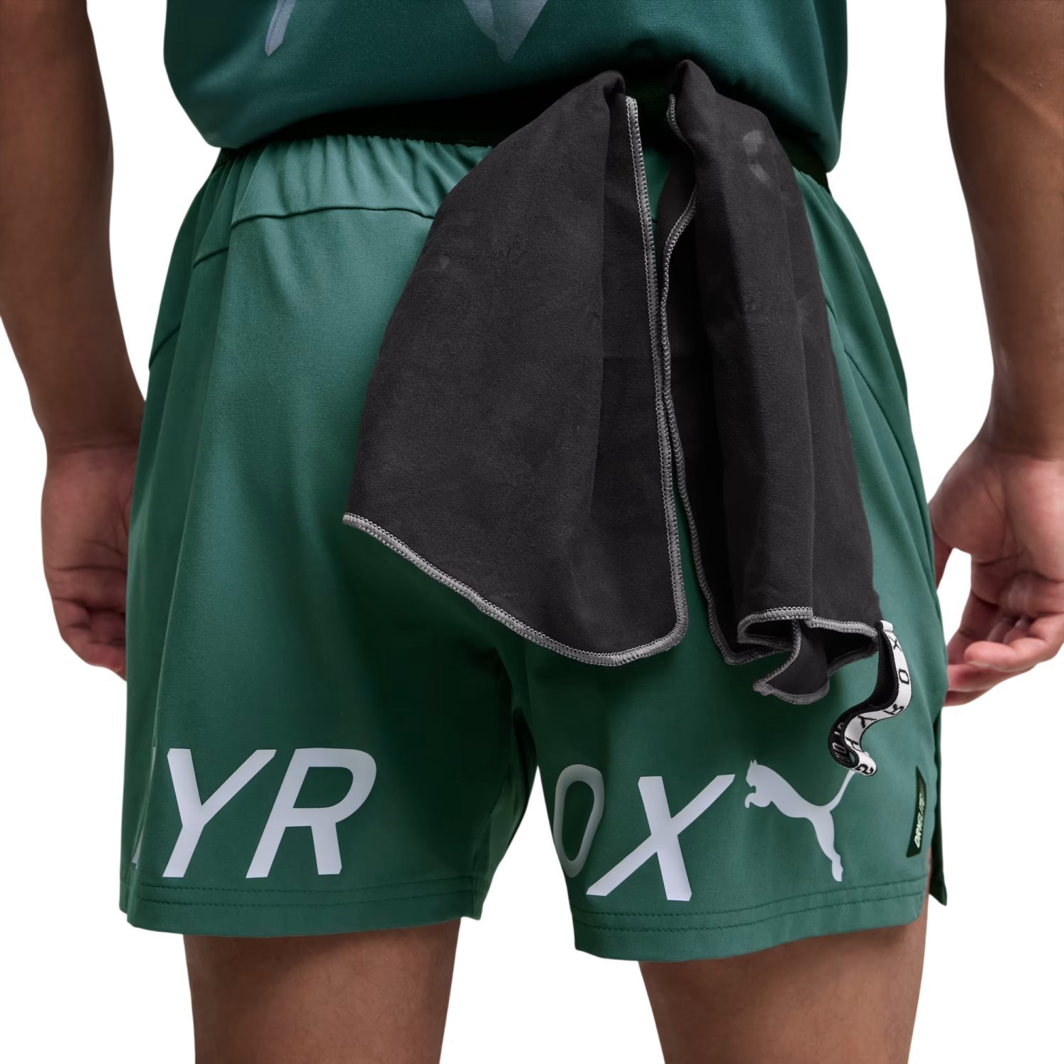 Puma x Hyrox PWRMode Mens 5 Inch Running Shorts - Herb Garden - image 3