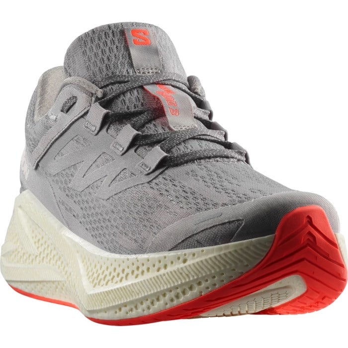 Salomon Aero Glide 3 - Mens Running Shoes - Alloy/Vanilla Ice/Neon Flame
