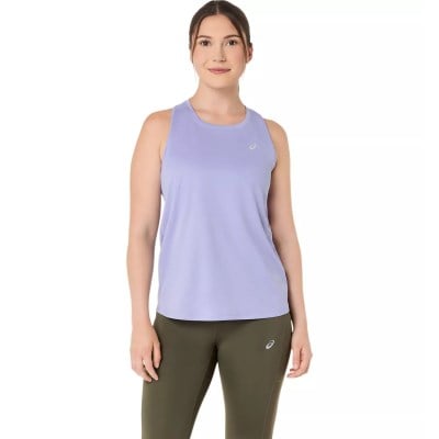 Asics Silver Womens Running Tank Top