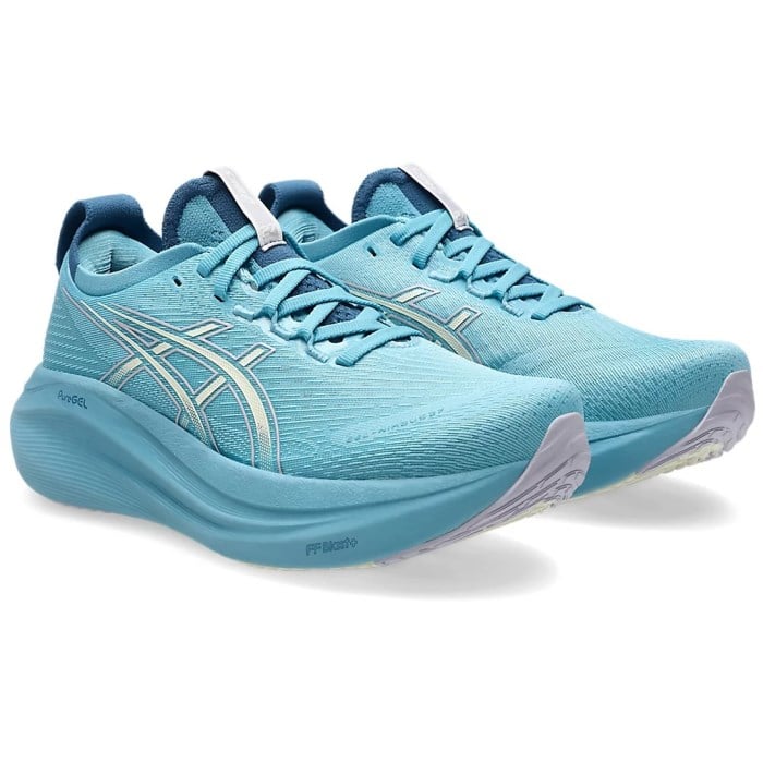 Asics Gel Nimbus 27 - Womens Running Shoes - Stillwater/Cream