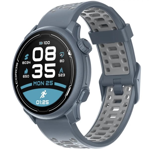 Coros Pace 2 Premium GPS Watch with Nylon Band - Blue Steel