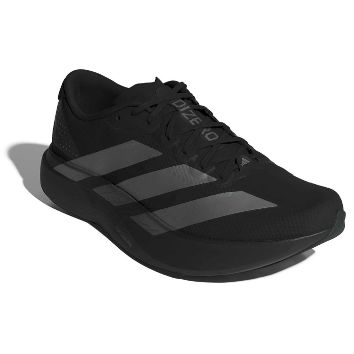 adidas Adizero Evo SL Woven - Mens Running Shoes - Core Black/Iron Metallic/Carbon