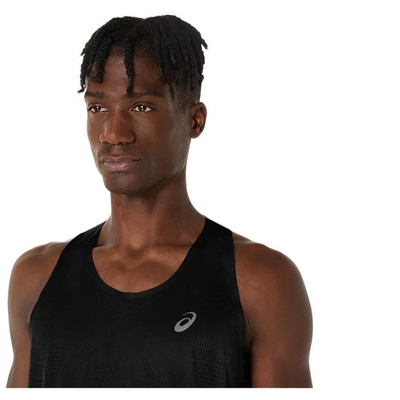 Asics MetaRun Mens Running Singlet - Performance Black
