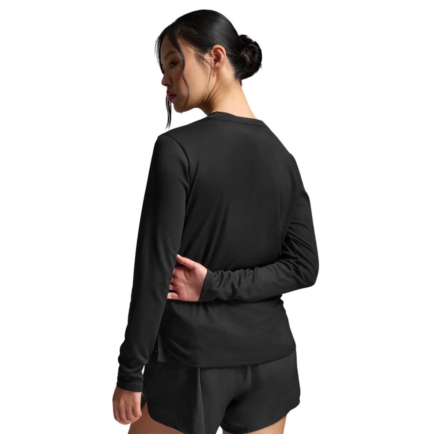 2XU Womens Aero Long Sleeve Top - Black/Silver Reflective