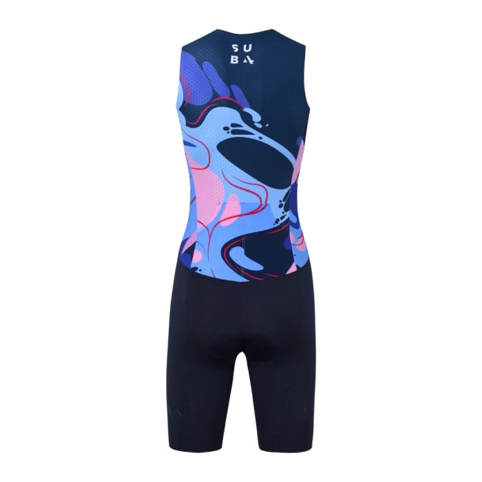 Sub4 Endurance Sleeveless Womens Triathlon Speedsuit - Seamless - Hyper Swirl