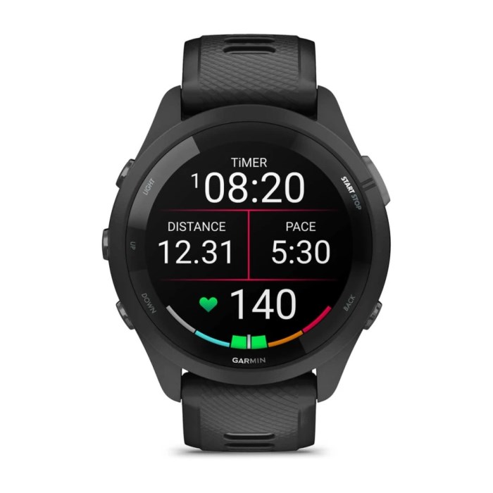 Garmin Forerunner 265 - GPS Running Smart Watch - Black