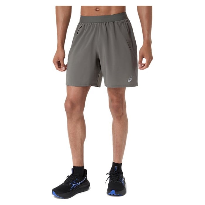 Asics Road 7 Inch Mens Shorts - Truffle Grey