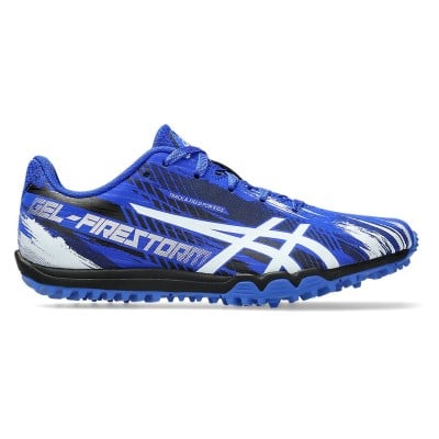 Asics Gel Firestorm 5 - Kids Racing Waffles - Neon Blue/White