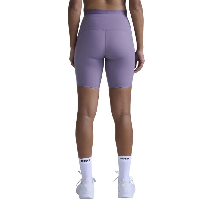 2XU Form Stash Hi-Rise Womens Compression Bike Shorts - Dusted Grape/Dusted Grape