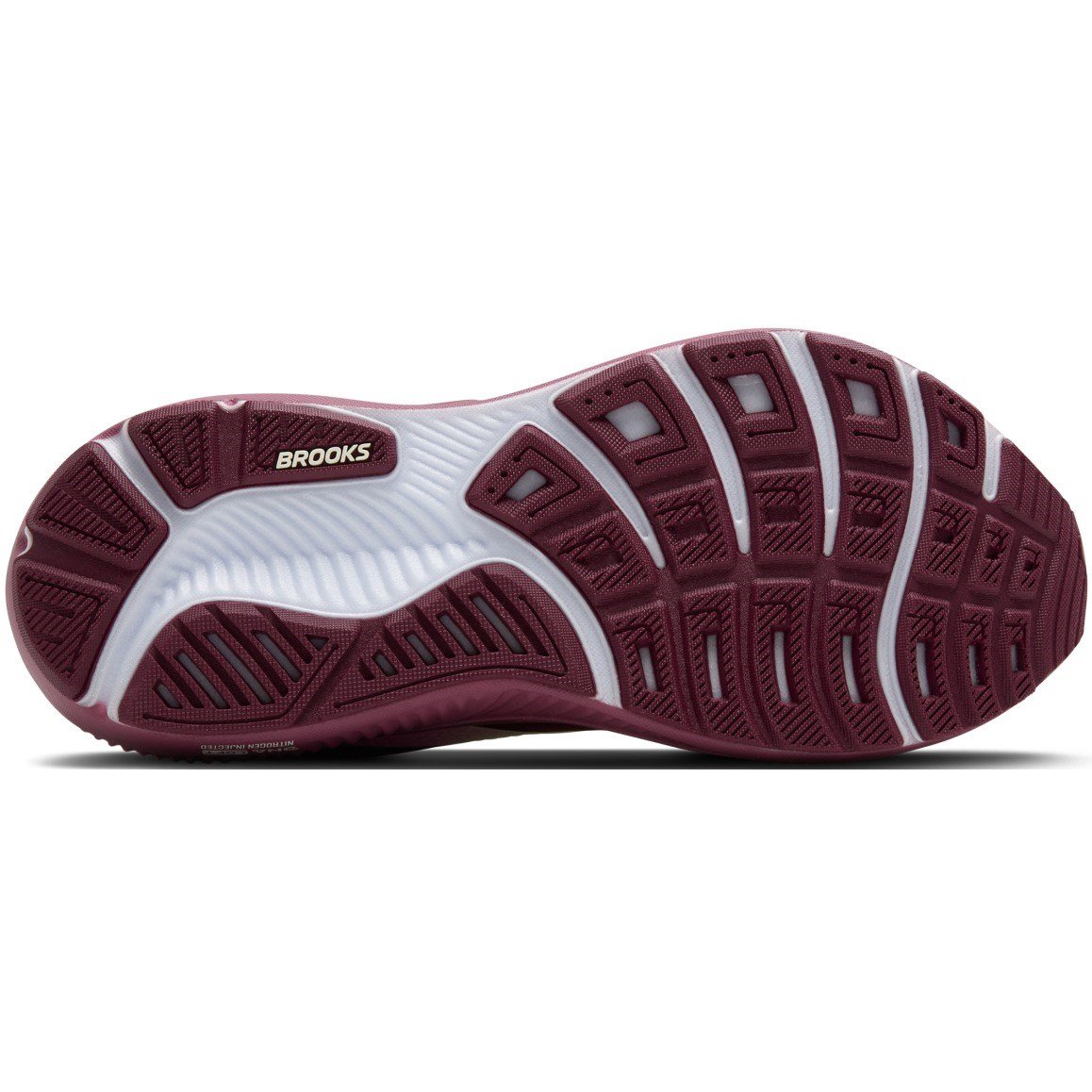 Brooks Ghost 17 - Womens Running Shoes - Burgundy/Pink/Green