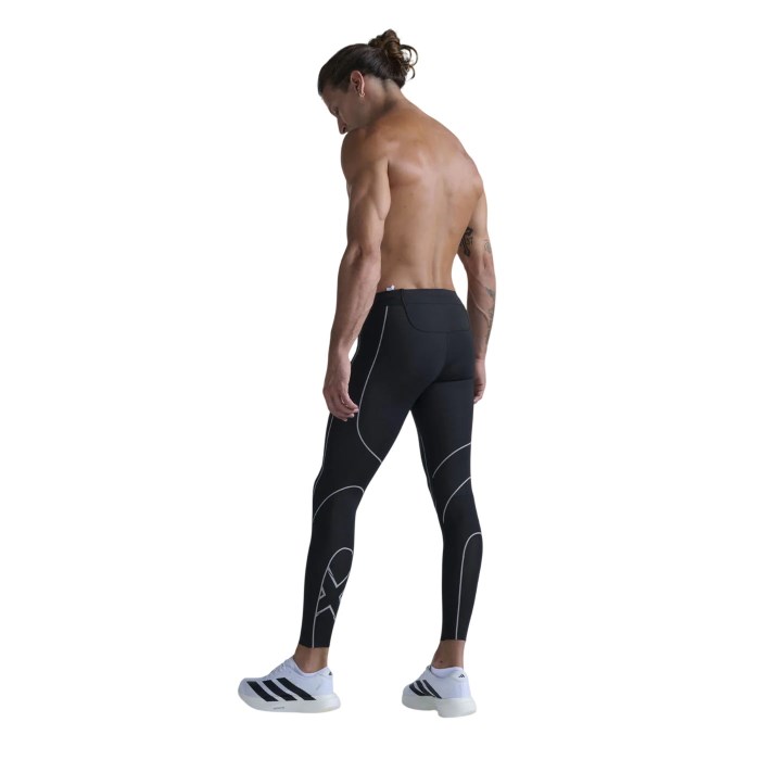 2XU Light Speed Kinesis Mens Compression Tights - Black/Black
