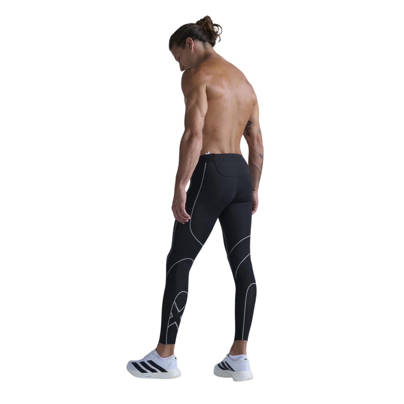 2XU Light Speed Kinesis Mens Compression Tights - Black/Black