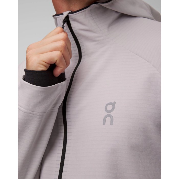 On Mens Pace Hoodie - Glacier
