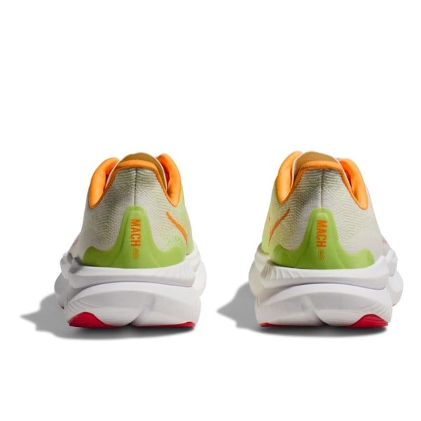 Hoka Mach 6 - Womens Running Shoes - White/Lettuce
