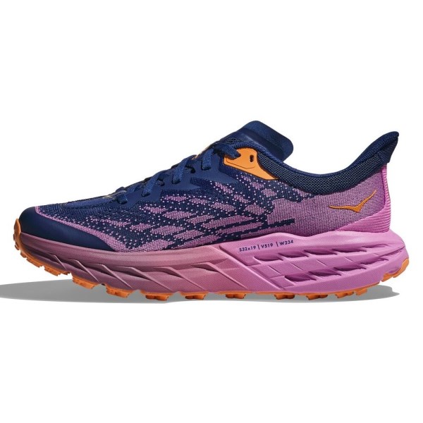 Hoka Speedgoat 5 - Womens Trail Running Shoes - Bellwether Blue/Cyclamen