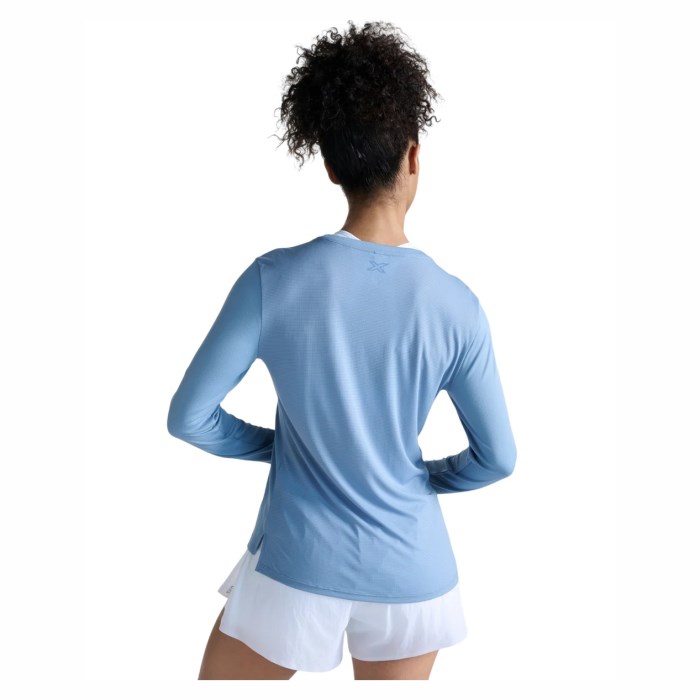 2XU Womens Aero Long Sleeve Top - Blue Shade/Blue Shade Reflective - image 2