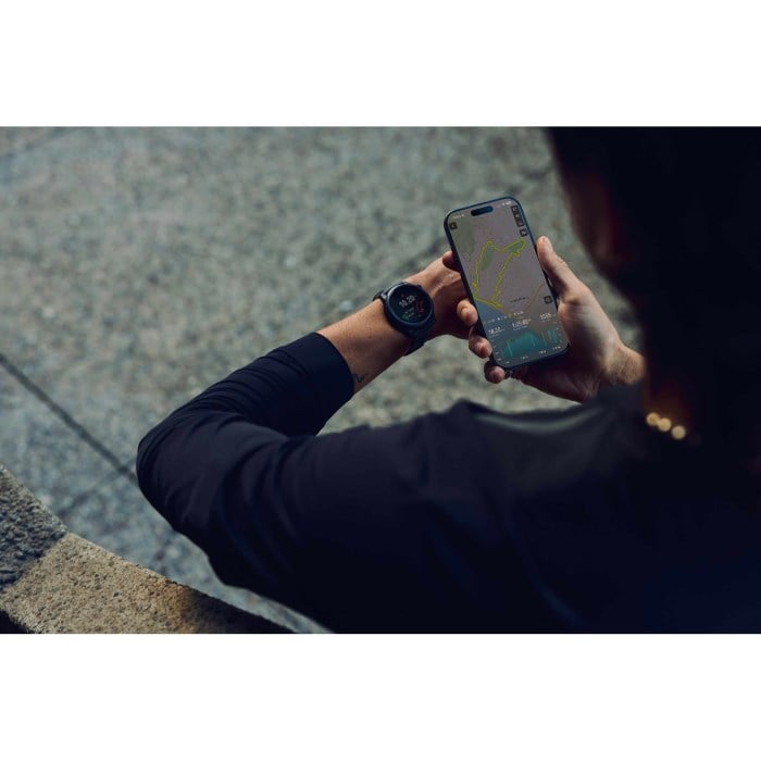 Coros Pace 4 Premium Multisport GPS Watch with Silicone Band - Crystal Black