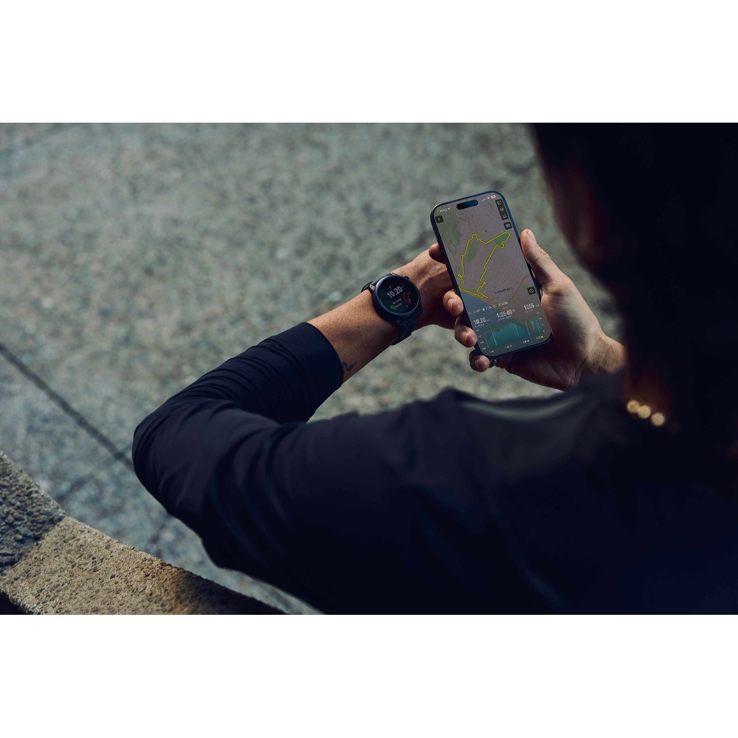 Coros Pace 4 Premium Multisport GPS Watch with Silicone Band - Crystal Black