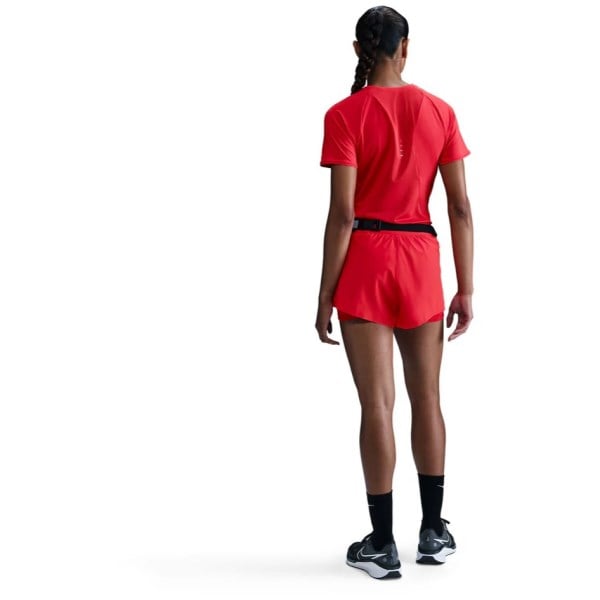 Nike Womens Aeroswift Short Sleeve Top - Light Crimson/Reflective Silver