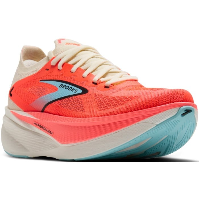 Brooks Hyperion Max 3 - Womens Running Shoes - Coconut/Fiery Coral
