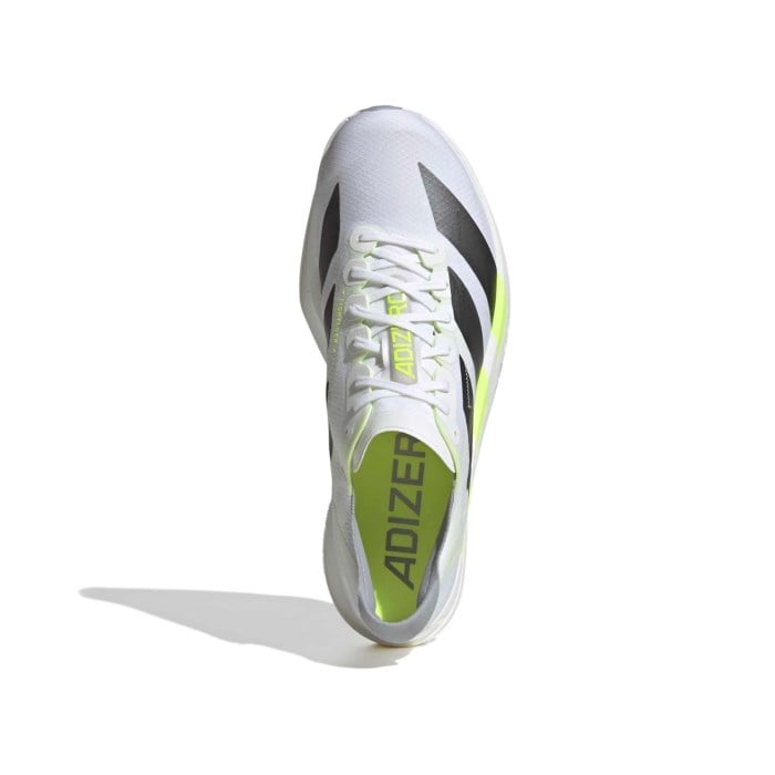 adidas Adizero Adios Pro 4 - Mens Racing Shoes - Cloud White/Iron Metallic/Solar Yellow - image 3