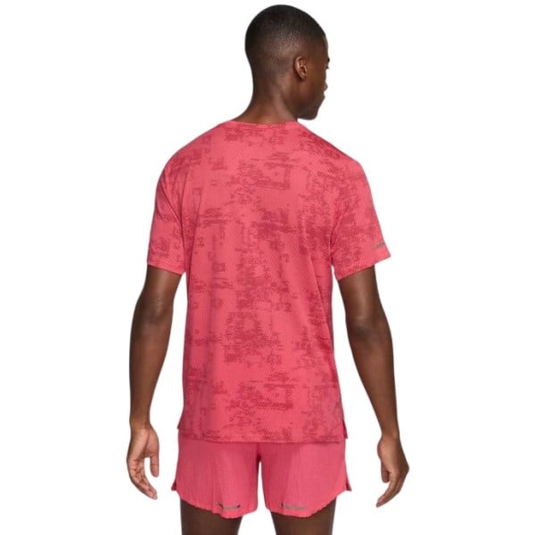 Nike Run Division Dri-Fit ADV Mens Shorts Sleeve Running Top - Aster Pink/Reflective Silver