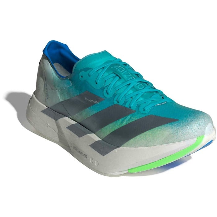 adidas Adizero Adios Pro 4 - Mens Racing Shoes - Hi Res Aqua/Iron Metallic/Grey One