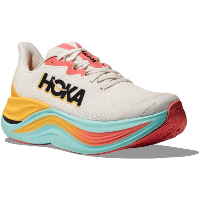 Hoka Skyward X - Womens Running Shoes - Blanc De Blanc/Swim Day