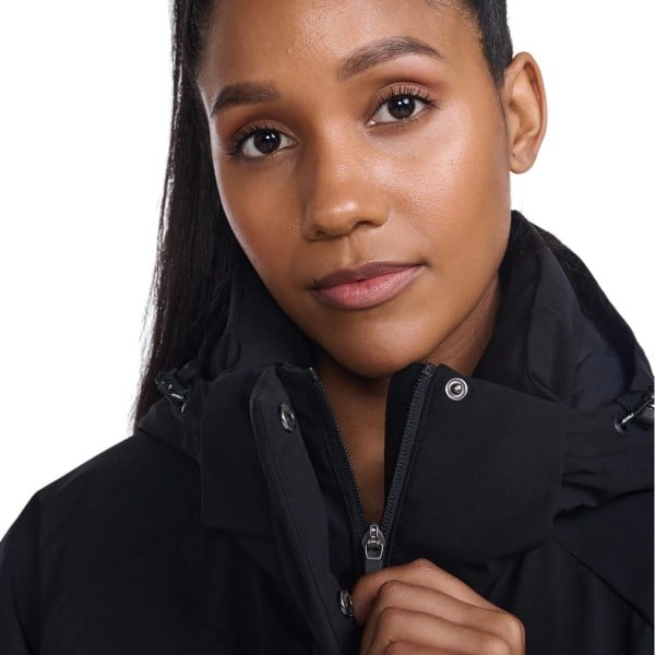 2XU Commute Womens Longline Insulation Jacket - Black/Black
